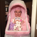 Best Homemade Baby Bassinet Illusion Costume!