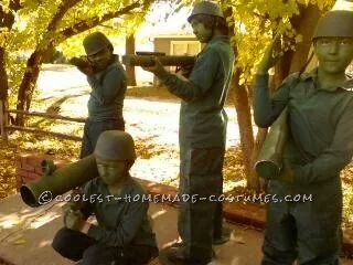 Homemade Toy Army Men Group Costume