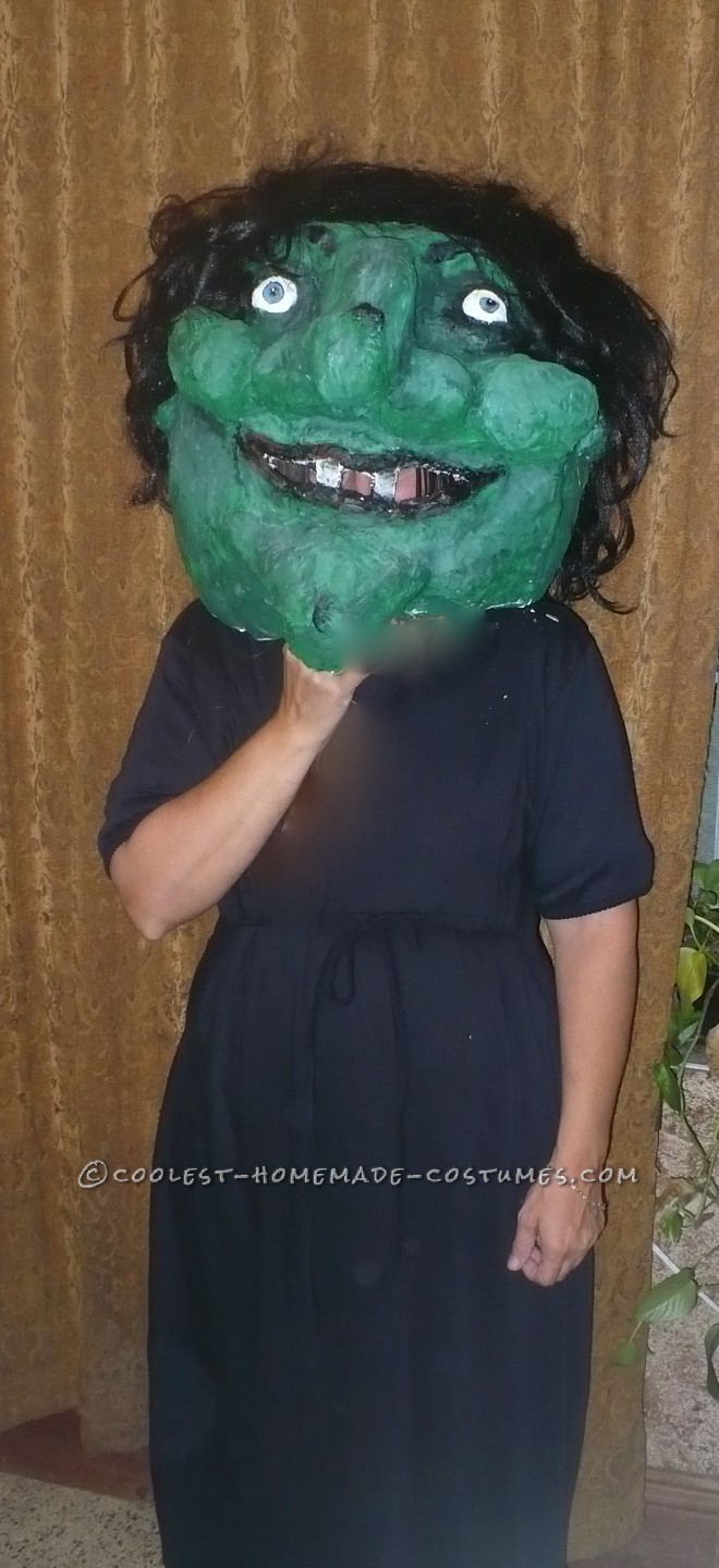 Big Warty Witch Head for Halloween