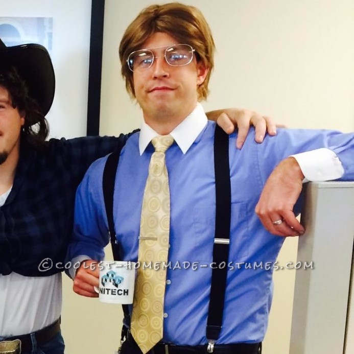Easy Bill Lumbergh Costume - Giving Out TPS Reports as Treats