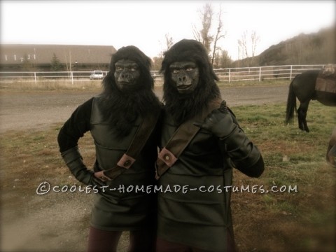 Coolest Ever DIY Planet of the Apes Couple Costume