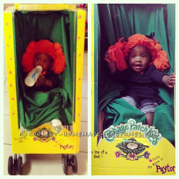 Cabbage Patch Doll Stroller Costume for a 1 Year Old