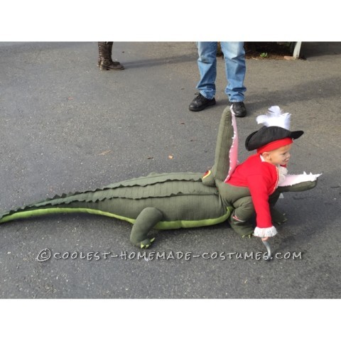 Awesome Costume Idea: Captain Hook Getting Eaten by Tick Tock Crocodile!