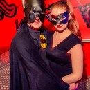 Homemade Catwoman and Batman Couple Costume