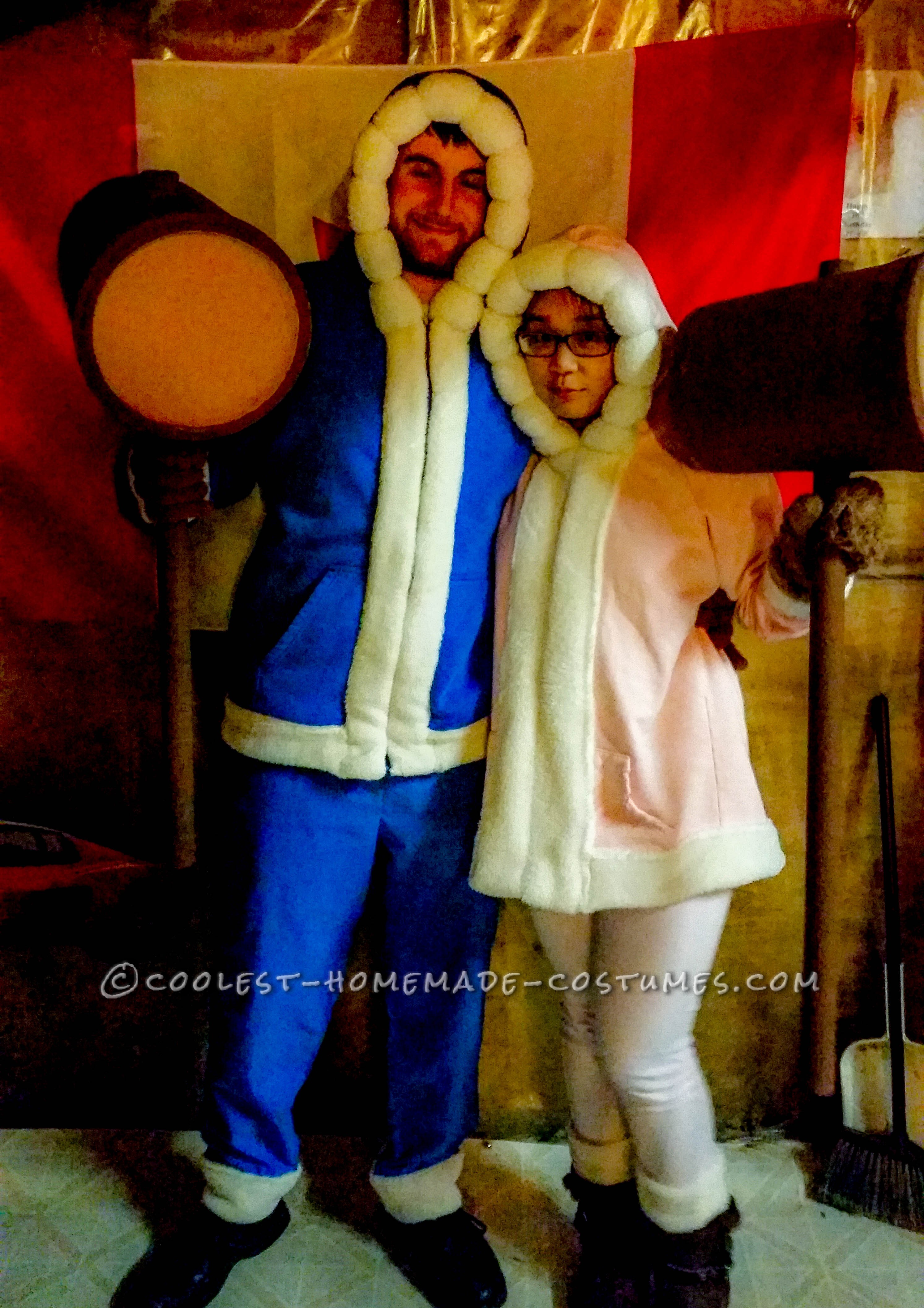 Chillingly Accurate Ice-Climbers Costumes from Super Smash Bros.