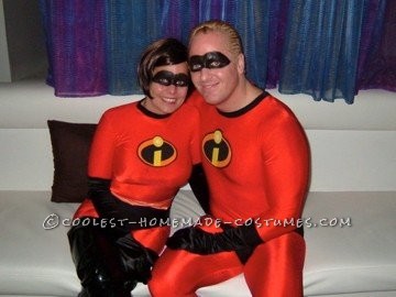 Completely Homemade Incredibles Couple Costume