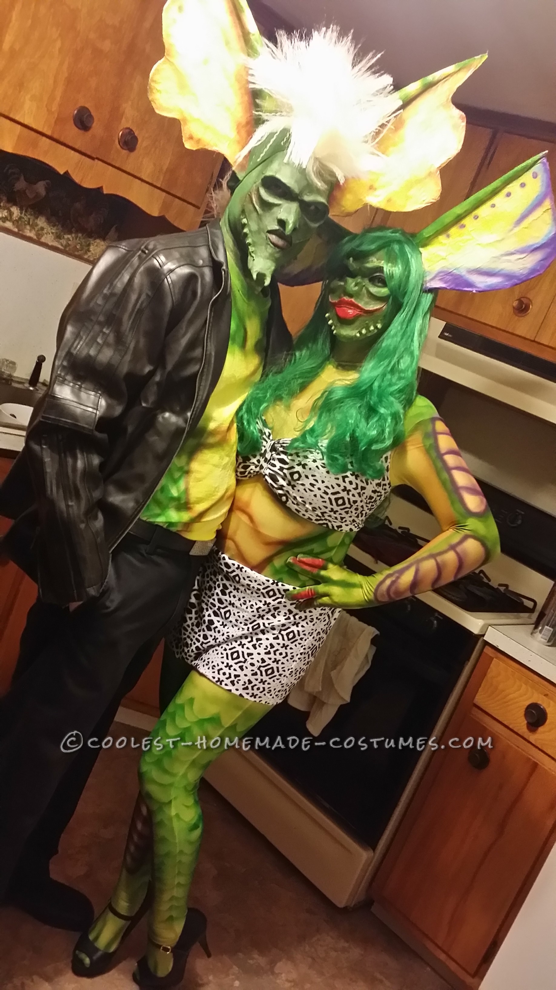 Coolest Homemade Gremlin Couple Costume