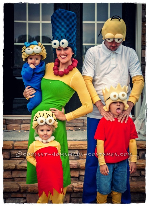 Coolest Homemade Simpsons Family Costume