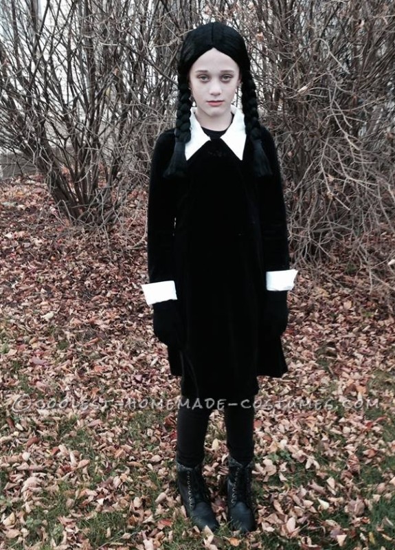 baby girl wednesday addams costume