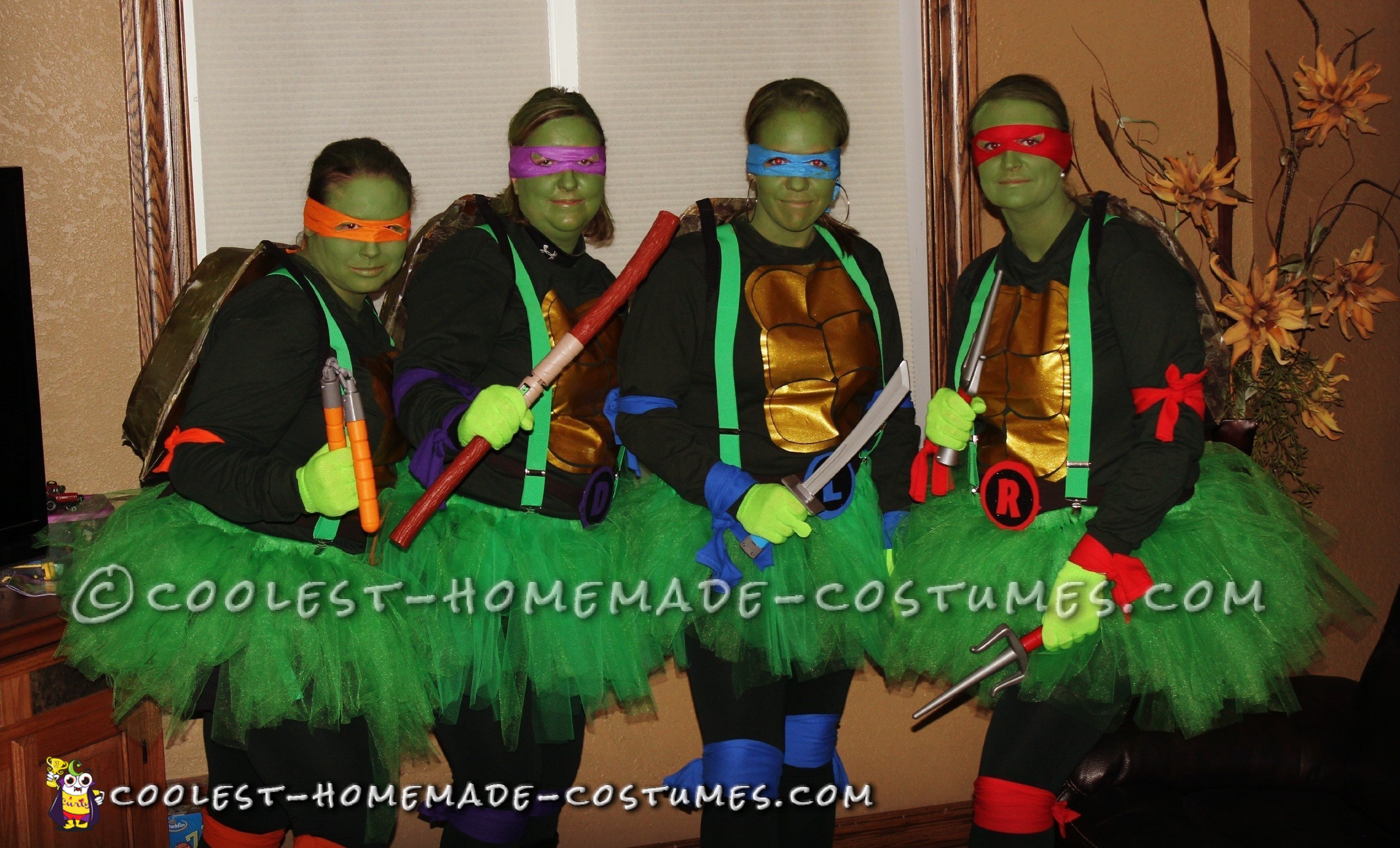 Cowabunga! DIY Ninja Turtle Costumes for Female Group