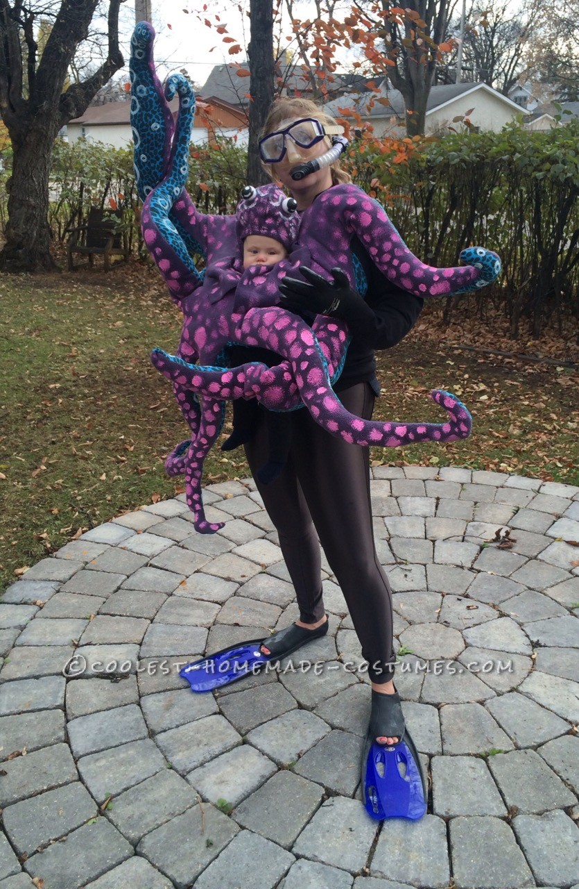 Crazy Baby Octopus Costume With Moving Tentacles