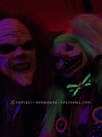 Creepy Clown Couple Costume