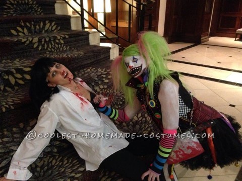 Creepy Clown Couple Costume