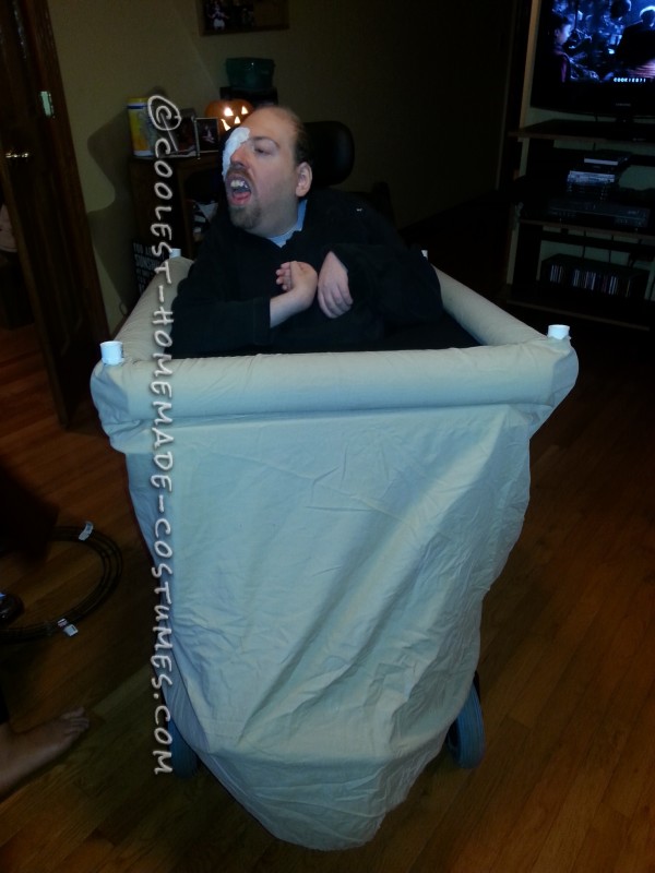 The base of the balloon basket.
