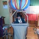 Crowd Rousing Wizard of Oz in a Hot Air Balloon Wheelchair Costume