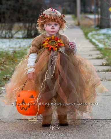 Cutest Scarecrow Costume Ever for a Toddler