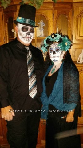 Homemade Day of the Dead Couple Costume