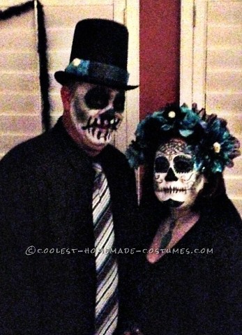 Homemade Day of the Dead Couple Costume