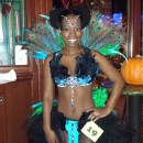 Dazzling Pretty Peacock Halloween Costume