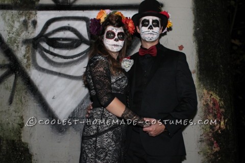 Coolest Homemade Dia de los Muertos Family Costume