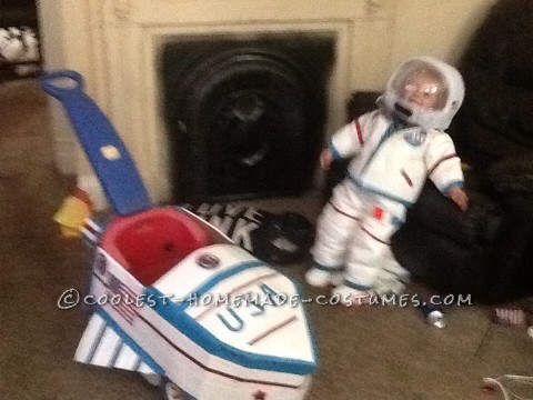 DIY Toddler Astronaut Costume and Space Ship