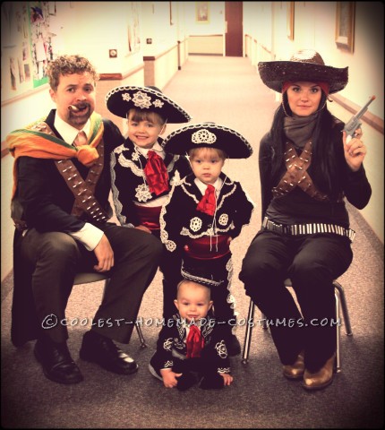 Amazing DIY Three Amigos Family Costume