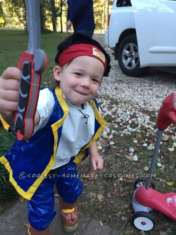 Coolest Homemade Duct Tape Jake the Neverland Pirate Costume