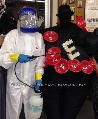 Wordplay E BOWL LA and Hazmat Costume