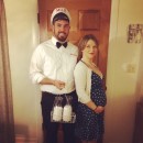 Easy and Funny Milkman and Pregnant Housewife Couple Costume