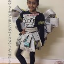 Easy, Inexpensive and Last-minute Girls Newspaper Fairy Costume