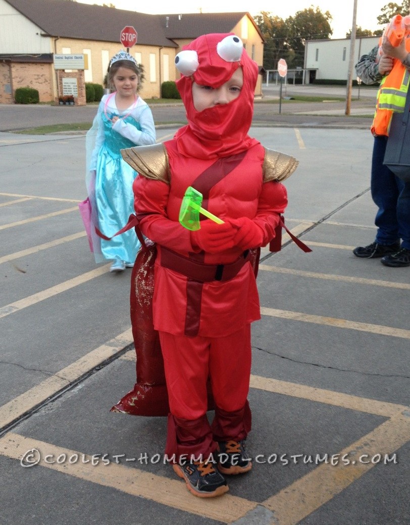 Easy Homemade Little Red Lobster Costume