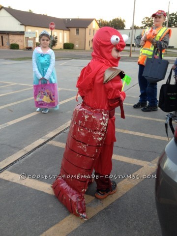 Easy Homemade Little Red Lobster Costume