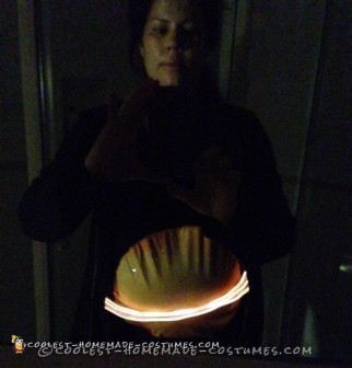 Easy Homemade Maternity Saturn Costume