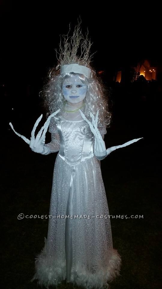 Original and Scary Ice Queen Costume for a Girl