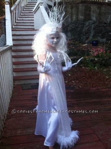 Original and Scary Ice Queen Costume for a Girl