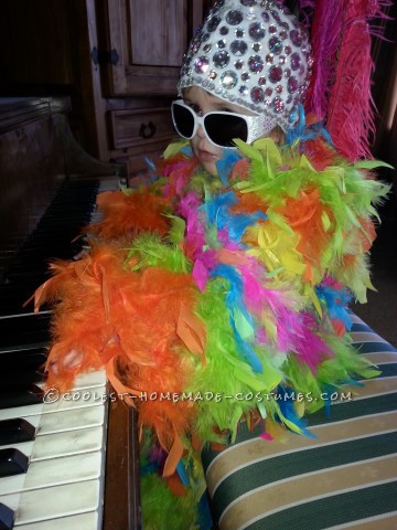 Coolest Dad and Child Costume: Elton John and Piano