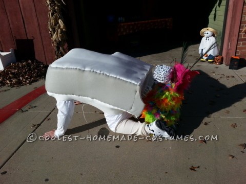 Coolest Dad and Child Costume: Elton John and Piano