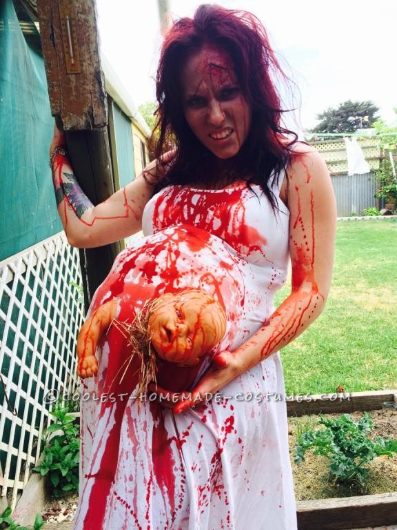 Extreme Pregnancy Costume with Extreme Baby Cramps