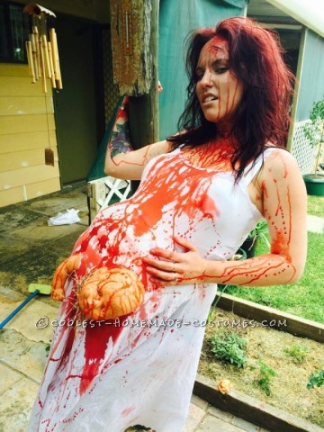 Extreme Pregnancy Costume with Extreme Baby Cramps