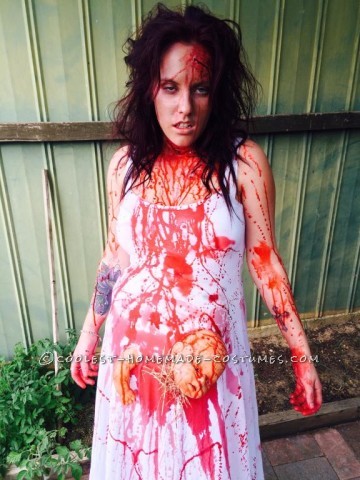 Extreme Pregnancy Costume with Extreme Baby Cramps