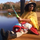 Eye-Catching Quirky Homemade Fisherman and Catfish Costume