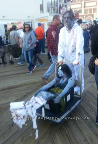 Creepy Zombie Little Mermaid and Eric Couple Costume