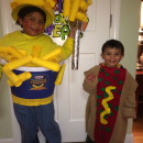 Coolest Homemade Franks and Cheese Couple Costume