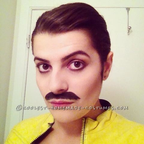 Homemade Freddie Mercury Costume for a Woman