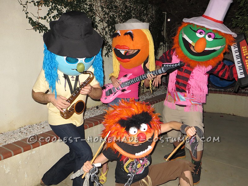 Funnest Group Costume Ever: The Electric Muppet Mayhem Band!