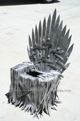 Homemade Game of Thrones Optical Illusion Throne Costume