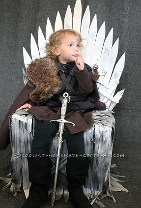 Homemade Game of Thrones Optical Illusion Throne Costume