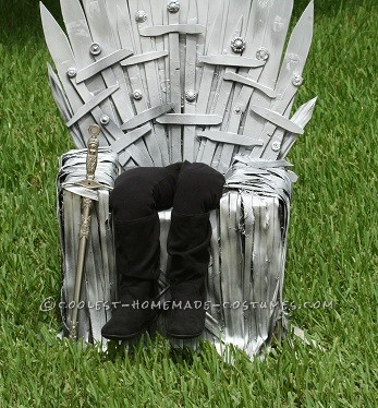 Homemade Game of Thrones Optical Illusion Throne Costume