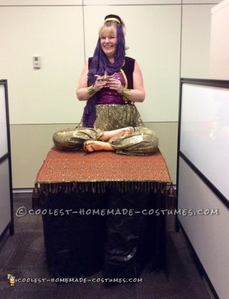 Cool Homemade Genie on a Flying Carpet Illusion Costume