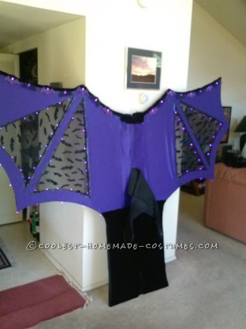 Glamorous Illuminated Bat Lady Costume